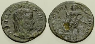 049.  Roman Bronze Coin.  Divo Claudius Ii.  Ae 1/4 Follis.  Siscia.  Emperor Std.  Vf