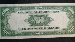 1934 A FIVE HUNDRED Dollar Federal Reserve Note VF $500 Bill Starts At 99 Cents 3