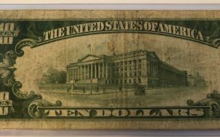 1929 The First National Bank Of Gettysburg Penn.  National Currency $10 Note 7