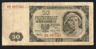 50 Zlotych From Poland 1948
