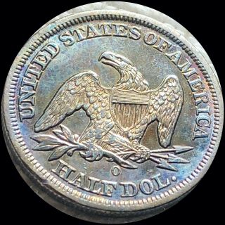 1847 - O Seated Liberty Half Dollar ABOUT UNCIRCULATED Silver Collectible Coin NR 2
