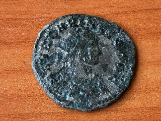 Roman Empire - Carinuus 283 - 285 AD AE Antoninianus SILVERED Ancient Roman Coin 3