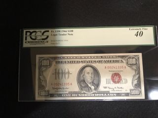 1966 $100 Legal Tender Note Extremely Fine - 40 Pcgs - Fr 1550