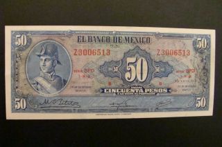 Mexico 50 Pesos 1972 Crisp Au/unc