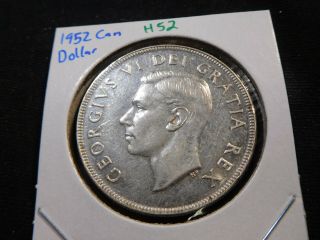 H52 Canada 1952 Silver Dollar Unc