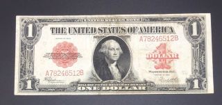 1923 ($1) One Dollar Red Seal Large Size United States Note