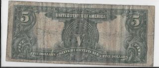 1899 $5 silver certificate Indian Chief. 2