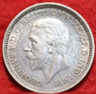 1935 Great Britain 3 Pence Silver Foreign Coin