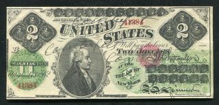 Fr.  41a 1862 $2 Legal Tender United States Note “contemporary Faux”