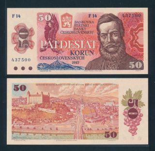 [99295] Czechoslovakia 1987 50 Korun Bank Note Unc P96