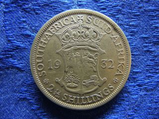 South Africa 2,  5 Shilling 1932,  Km19.  3 Scratched