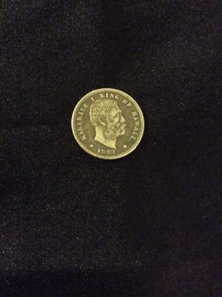 Coin 1/8 Dollar 1883 Hawaii