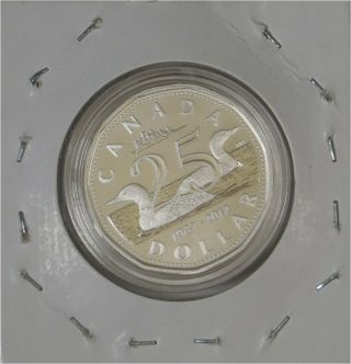 2012 Canadian Silver Proof 25th Anniversary Of The Loonie