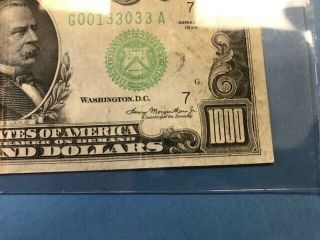 AC 1934A $1000 Chicago ONE THOUSAND DOLLAR BILL VF XF 11