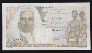 French Equatorial Africa - - - - 100 Francs 1947 - - - - - F/vf - - - - -