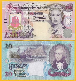 Gibraltar 20 Pounds P - 33 2006 Unc Banknote