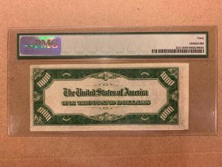 1934 $1000 York Federal Reserve Note Fr 2211 - B Julian/Morgenthau PMG 40 EF 5