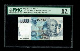 Italy | 10,  000 Lire | 1984 | P - 112c | Gem 67