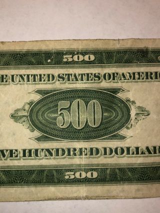 $500 Bill 1934 San Francisco California Money Federal Reserve Note Five Hundred 6