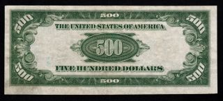 AWSOME FR.  2202 - G 1934 - A $500 FIVE HUNDRED DOLLARS FRN FEDERAL RESERVE NOTE 2
