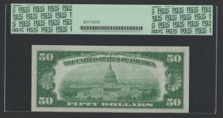 Fr.  2102 - H 1934 $50 LGS Federal Reserve Note PCGS Gem 66 PPQ 2