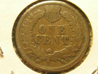 1877 Indian Head Cent Vg - Attractive Key Date