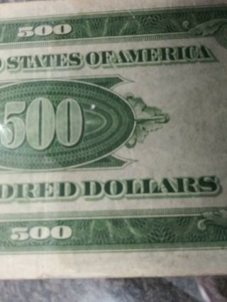 1934 500 Dollar Bill Federal Reserve Note York 4