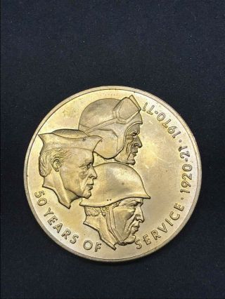 Vintage Disabled American Veterans 50 Years Service 1920 - 1970 Medal