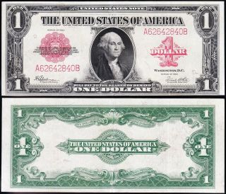 Awesome Details 1923 $1 Red Seal Us Note A62642840b