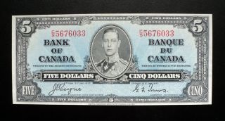 1937 Bank Of Canada $5 Dollars Coyne & Towers C/s 5676033 Bc - 23c