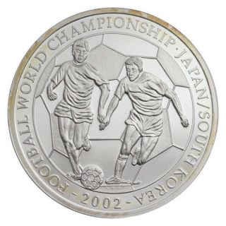 Medal Silver Soccer Football World Championship Japan - South Korea 2002
