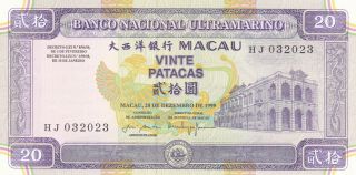 Macau - 20 Patacas 1999 - Unc