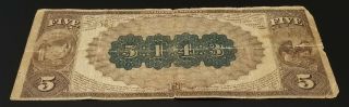 Series 1882 $5.  00 National Currency,  First National Bank of Antigo,  Wisconsin 3