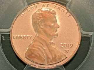 2019 - W Lincoln Cent Reverse Proof - PCGS PR68RD 3