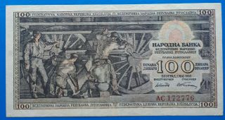 Yugoslavia,  100 Dinara 1953,  Xf/xf,