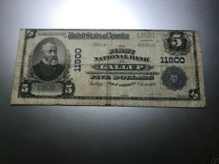 Gallup,  Mexico 1902 National Bank Note.  Charter 11900.