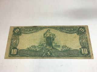 1902 PB $10 Canton Pennsylvania,  Farmers National bank of,  fine.  Scarce 2