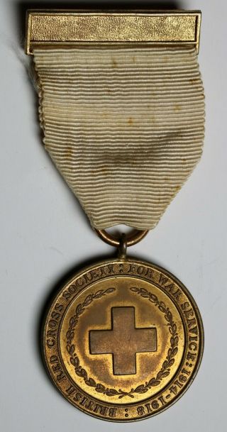 1920 Uk British Red Cross Society World War I Ww1 1914 1918 Service Medal