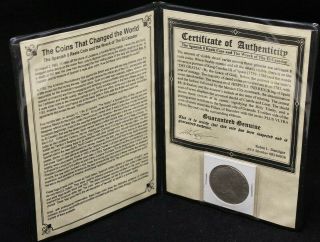 Authentic Spanish 8 Reale Silver Coin Recovered From Shipwreck Of The El Cazador