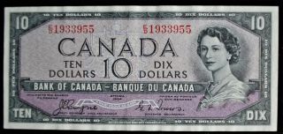 1954 Bank Of Canada $10,  Devil 