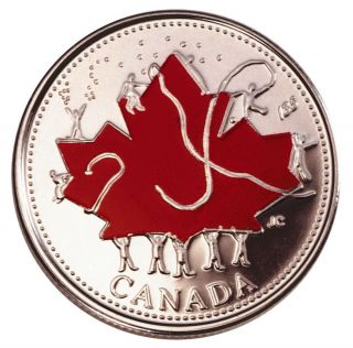 2002 Canada Day Coloured 25 - Cents From The
