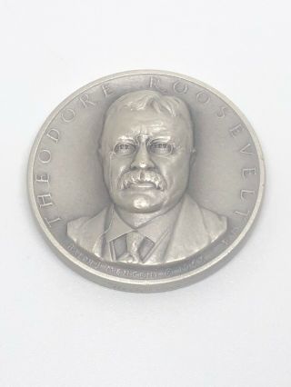 Medallic Art Co.  999 Silver Medal Coin w/cer President Theodore Roosevelt 1459 2
