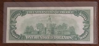 1928 $100 DOLLARS GOLD CERTIFICATE CURRENCY NOTE 2