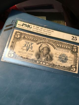 1899 5 Silver Certificate Indian Chief
