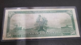 1914 $50 Dollar Federal Reserve Note,  FR 1039a,  PMG 35 Choice Very Fine 4