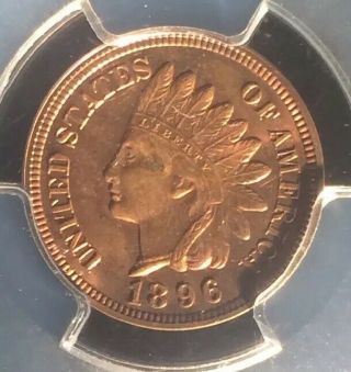 1896 Indian Cent,  Pcgs Pr64 Rb,  Penny,  Proof,  Coin,  Graded,  Key,  Double Die Error ????