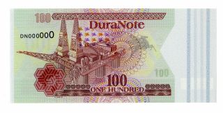 DuraNote P - NL (ca.  1980) Vertical Lines at right panel Test Note Gem Unc. 2