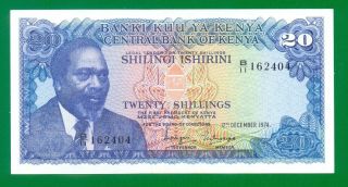 Kenya 20 Shillings 1974 P13a Aunc
