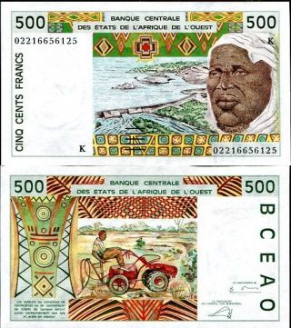 West African States Senegal 500 Francs 2002 P 710 K Unc