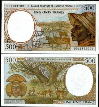 Central African States Congo 500 Francs 2000 P 101 C Unc